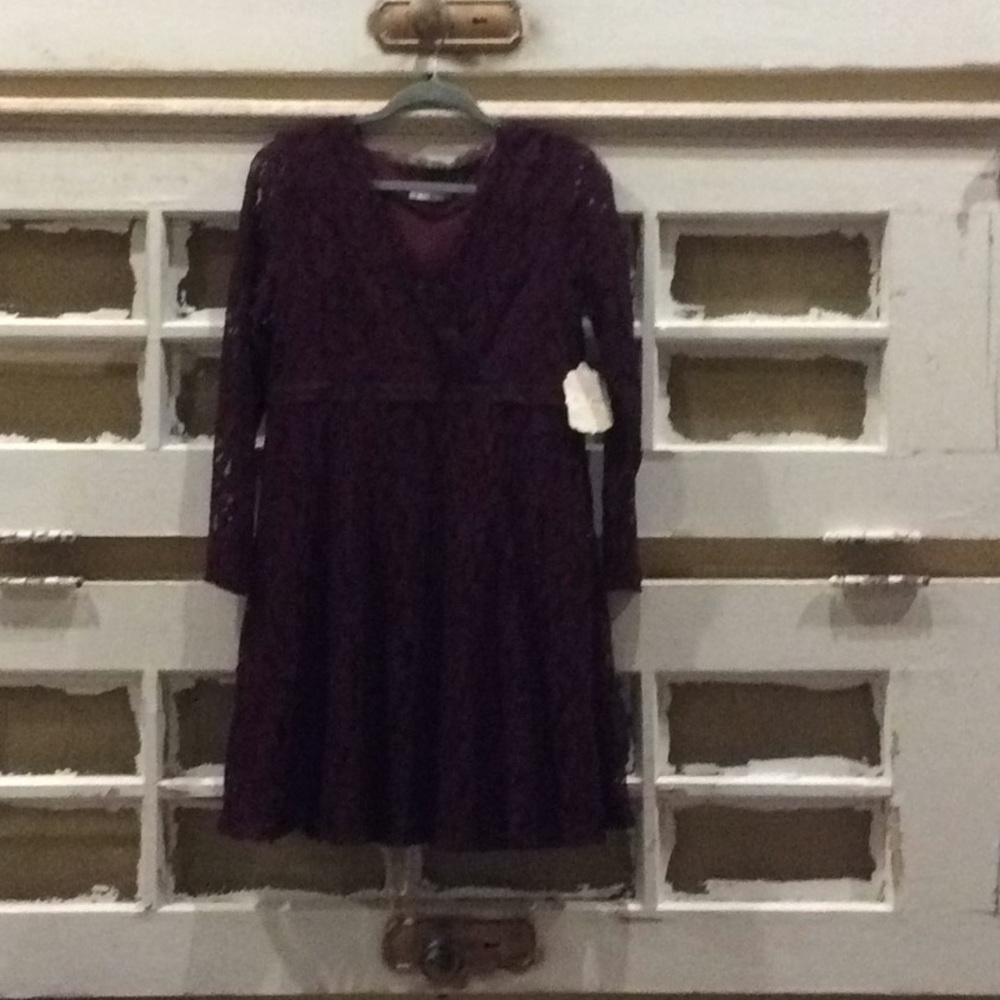 alrar’d state Burgundy Lace Dress